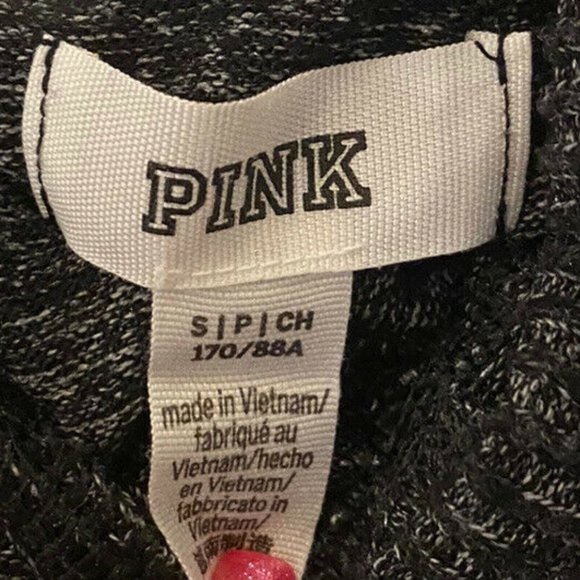 Victoria Secret PINK Lightweight Grey Gray Hoodie - Picture 3 of 4